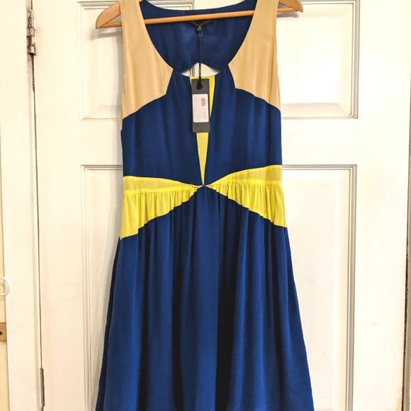 Size M Boundary & Co. Silk color block "Annie" dress - Picture 11 of 11